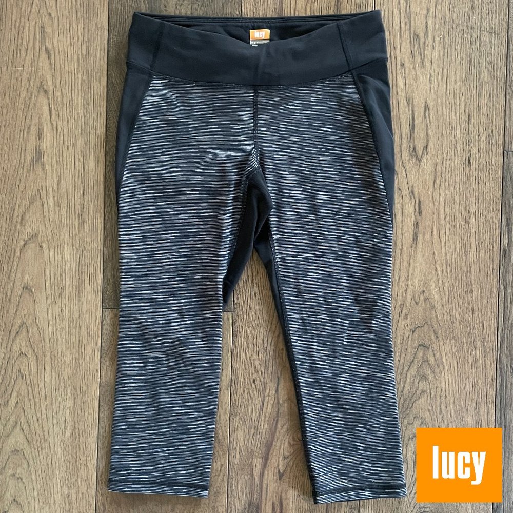 EUC! Lucy Activewear Powermax Crop Leggings - sz. M